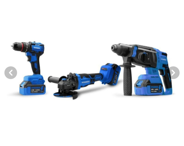 کیت شارژی براشلس ویوارکس مدل VR2403-BCK شامل 2 عدد باتری