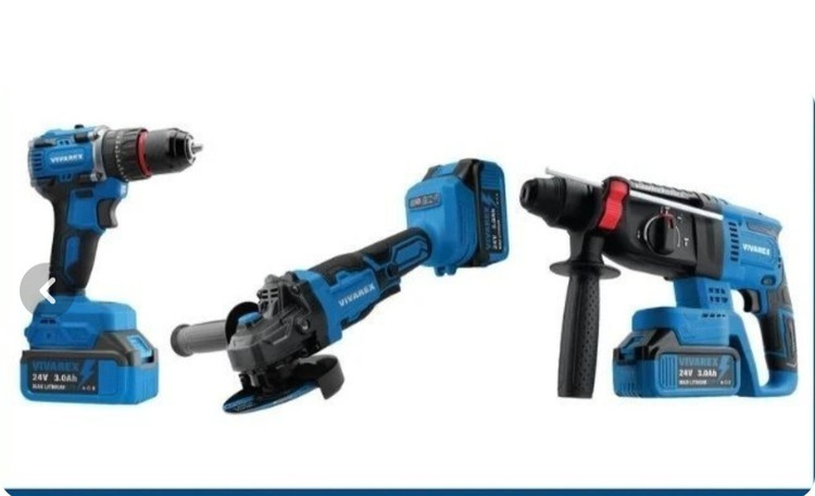 کیت شارژی براشلس ویوارکس مدل VR2403-BCK شامل 2 عدد باتری