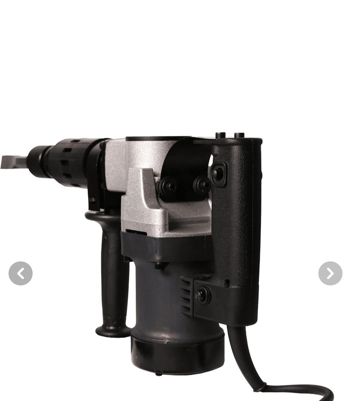 چکش تخریب ویوارکس مدل VR1250-DH ظرفیت ۶ کیلوگرم به شکستگی جزی کنار جعبه