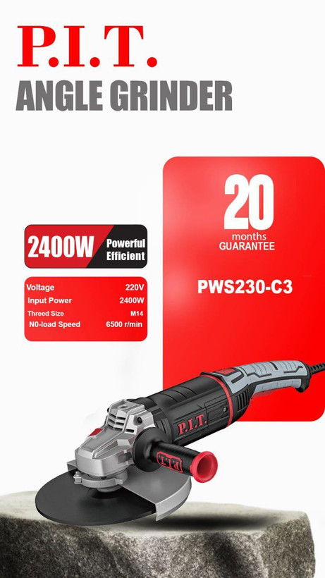 فرز سنگبری ۲۴٠٠ وات p. i. t مدل pws230_c3
